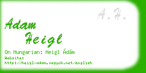 adam heigl business card